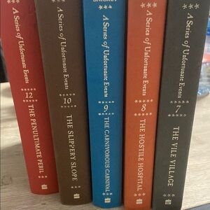 A Series of Unfortunate Events Books #7-10, 12